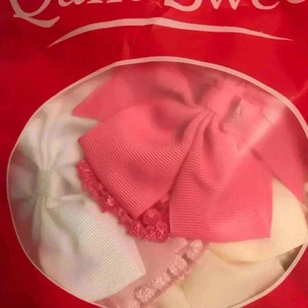 Qand Sweet pack of 10 hairbows on headband
